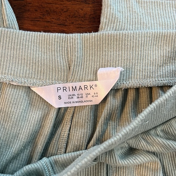 Primark Light Blue Ribbed Pants - Picture 2 of 3